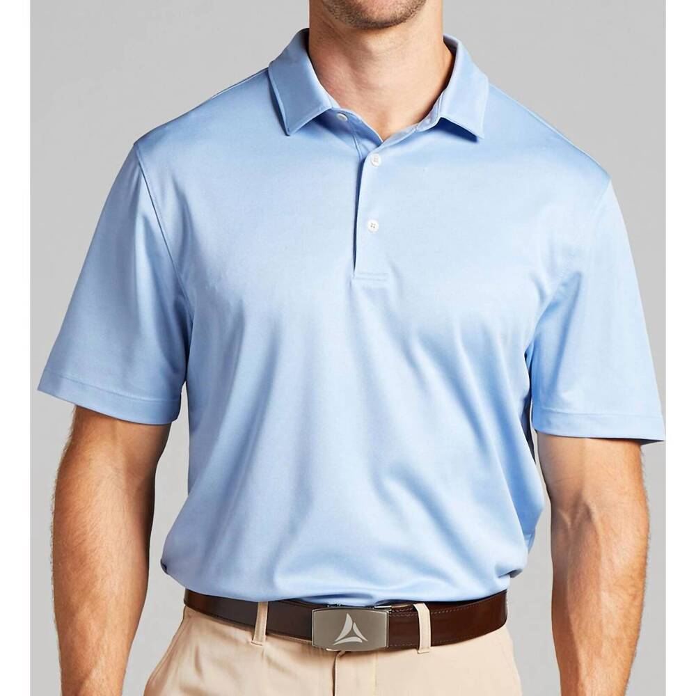 NEW BERMUDA SANDS charles performance polo in tidal blue